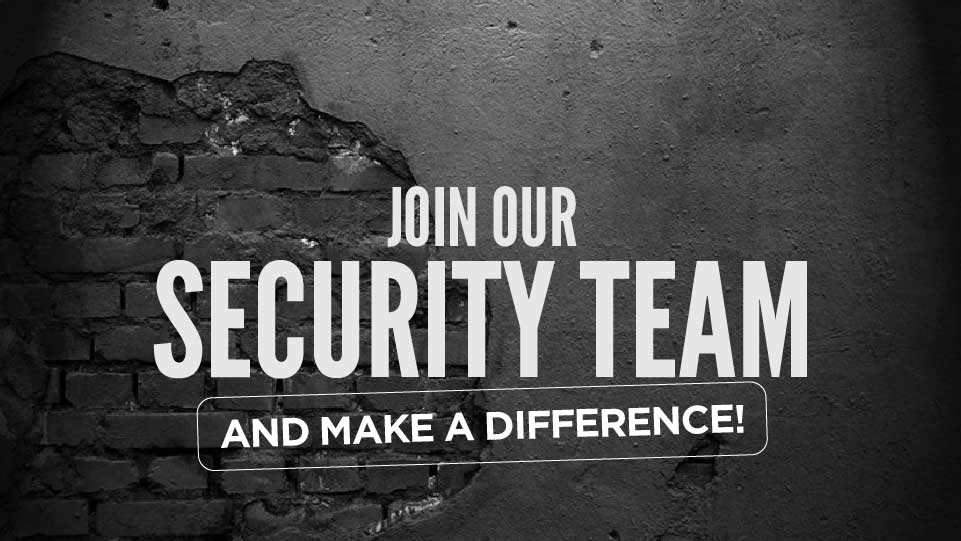 Security Team Volunteers Event Slide
